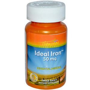 Отзывы о Томпсон, Ideal Iron, 50 mg, 60 Tablets