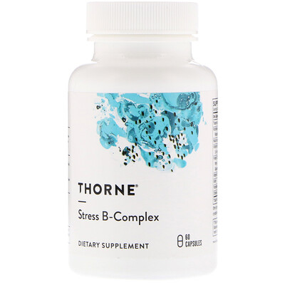 Thorne Research Подавляющий стресс B-комплекс, 60 растительных капсул