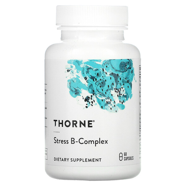 Thorne Research, Подавляющий стресс B-комплекс, 60 растительных капсул