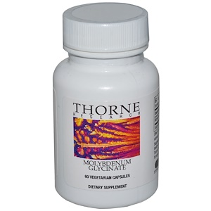 Купить Thorne Research, Глицинат молибдена, 60 капсул на растительной основе  на IHerb