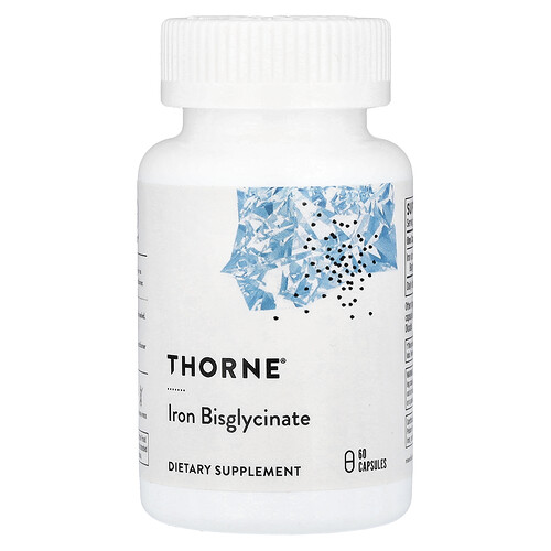 Thorne, Eisenbisglycinat, 60 Kapseln (25 mg pro Kapsel)