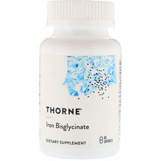 Thorne Research, Iron Bisglycinate, Eisenbisglycinat, 60 Kapseln
