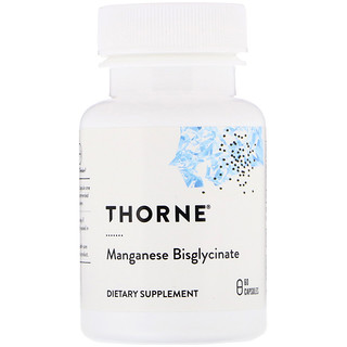 Thorne Research, Bisglycinate de manganèse, 60 capsules