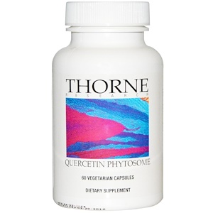 Купить Thorne Research, Кверцитин фетосома, 60 растительных капсул  на IHerb
