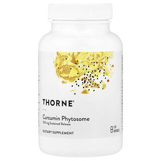 Thorne, Phytosome de curcumine, Libération prolongée, 120 capsules (250 mg pièce)