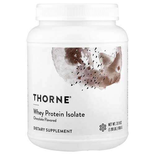 Thorne, Whey Protein Isolate, Chocolate, 1.99 lb (906 g)