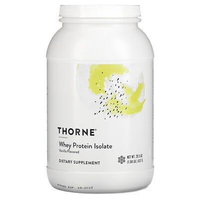 Thorne Research Whey Protein Isolate, Vanilla, 1.84 lb (837 g)