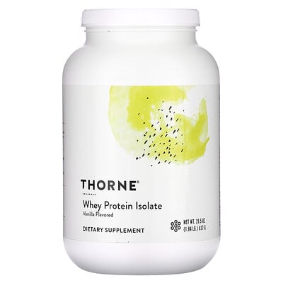 Thorne  Whey Protein Isolate  Vanilla  1.84 lb (837 g)