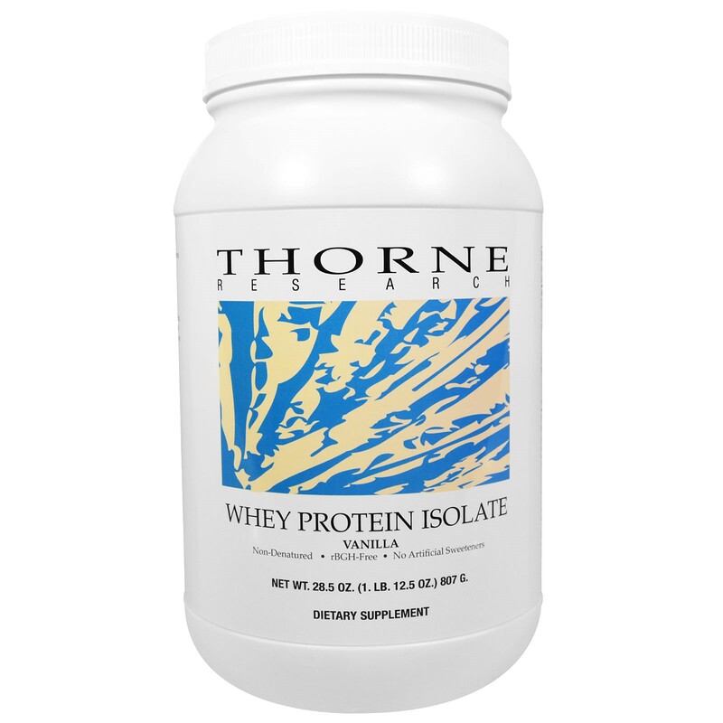 Thorne Research, Whey Protein Isolate, Vanilla, 28.5 oz (807 g) iHerb