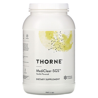 Thorne Research MediClear-SGS, со вкусом ванили, 978 г (34,4 унции)