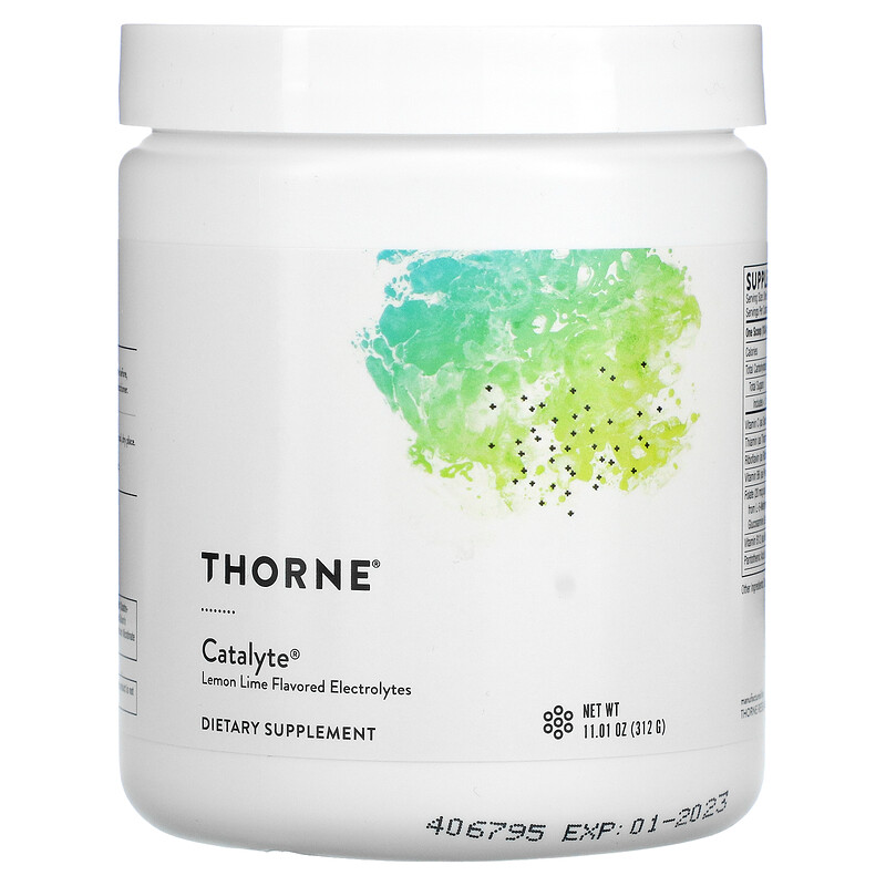 Thorne, Catalyte, Lemon Lime Flavored Electrolytes, 11.01 oz (312 g)