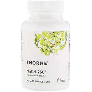 Отзывы о Торн Ресерч, Niacel-250, Nicotinamide Riboside, 60 Capsules