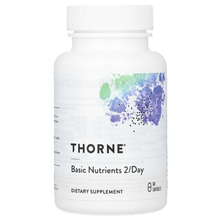 Thorne, Nutrienti di base 2 al giorno, 60 capsule