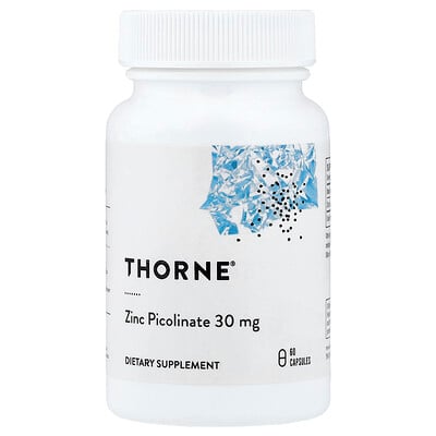 Thorne, Picolinato de zinc, 30 mg, 60 cápsulas