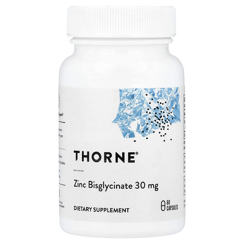 Thorne ジンク ビスグリシネート 30mg 60カプセル