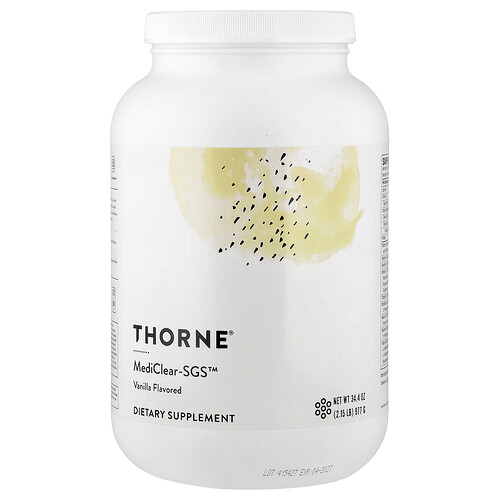 Thorne MediClear-SGS™, Vanilla, 2.15 lb (977 g)