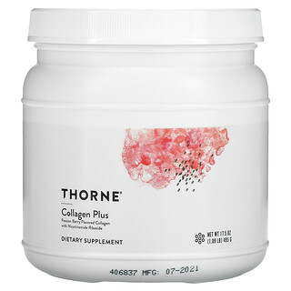 Thorne Research, 胶原蛋白加，热情果味，17.5 盎司（495 克）