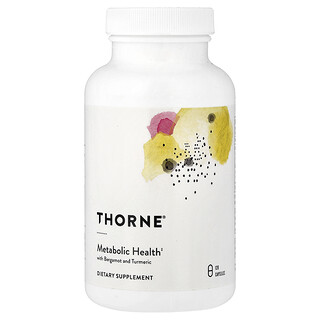 Thorne, Metabolsk helse med bergamott og gurkemeie, 120 kapsler