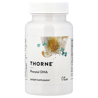 Thorne, Suplemento DHA prenatal, 60 cápsulas blandas