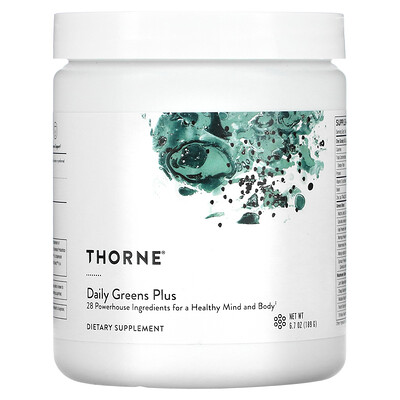 Thorne Research Daily Greens Plus ежедневная добавка с зеленью 189 г (6 7 унции)
Thorne Research Daily Greens Plus ежедневная добавка с зеленью 189 г (6 7 унции)