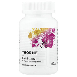 Thorne, Basic Prenatal, integratore per future mamme e neomamme, 90 capsule