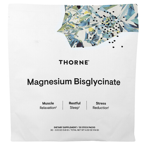 Thorne マグネシウム ビスグリシネート スティックパック 30包 (1包3.8g)