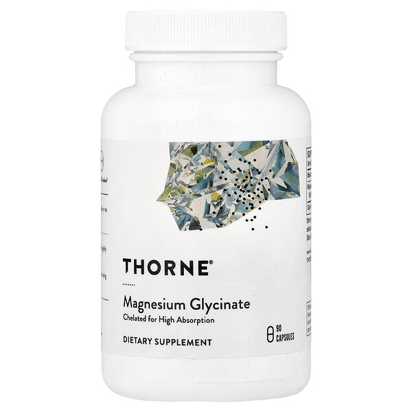 Thorne Magnesium Glycinate, 90 Capsules (120 mg per Capsule)