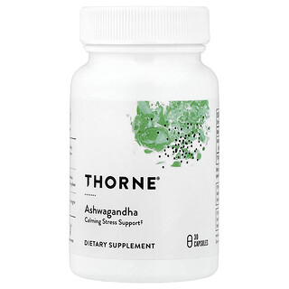 Thorne, Ashwagandha, 120 mg, 30 Cápsulas