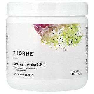 Thorne, Créatine + alpha-GPC, Limonade à la pastèque, 231 g