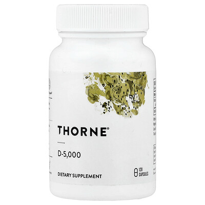 Product Image for Thorne, D-5,000, 120 Capsules (125 mcg per Capsule)