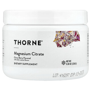 Thorne, Magnesium Citrate, Citrus Berry, 228 g (8.04 oz)