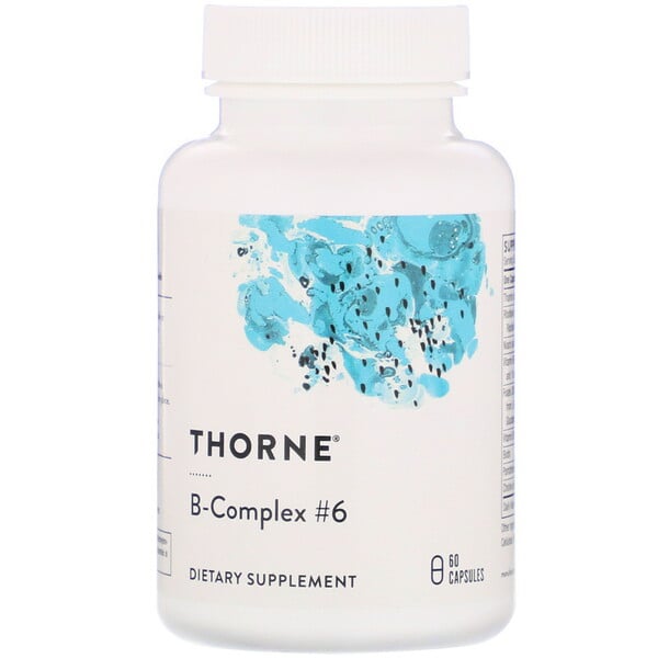 Thorne Research, Complejo de vitaminas B n.º 6, 60 cápsulas