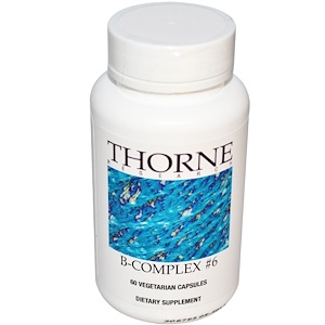 Thorne Research, Комплекс витаминов группы B №6, 60 капсул