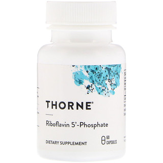 Thorne Research, 核黃素5'磷酸鹽，60粒膠囊