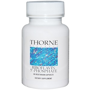 Thorne Research, Рибофлавин 5' фосфат, 60 растительных капсул