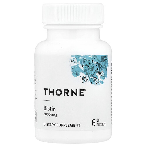 Thorne, Biotin, 8.000 mcg, 60 Kapseln