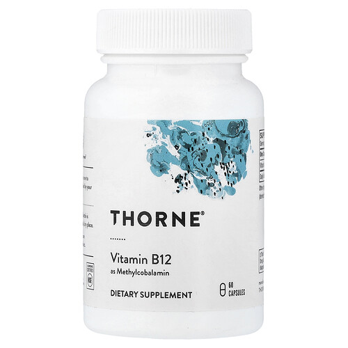 Thorne ビタミンB12 メチルコバラミン 60カプセル (1カプセルあたり1mg)