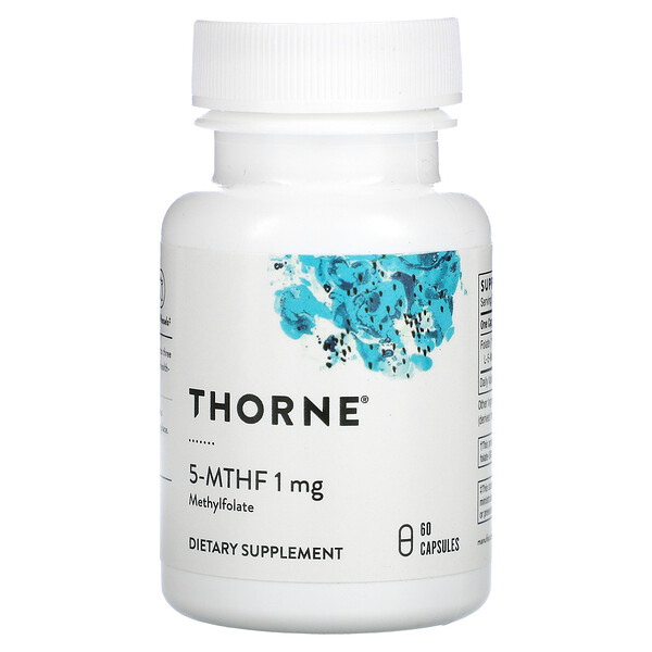 Thorne Research, 5-MTHF, 1 mg, 60 캡슐