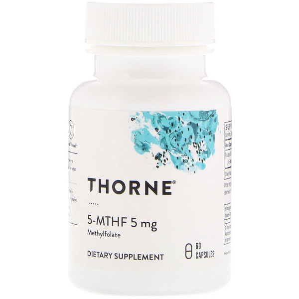 Thorne Research, 5-MTHF, 5 mg, 60 캡슐