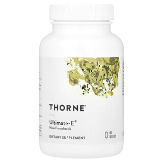 Thorne, Ultimate-E®, Suplemento para favorecer el sistema cardiovascular, 60 cápsulas blandas (335 mg por cápsula)