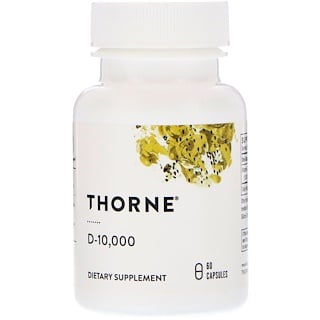 Thorne Research, D-10 000, 250 µg (10 000 UI), 60 capsules