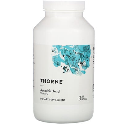 Thorne Research Аскорбиновая кислота, 250 капсул