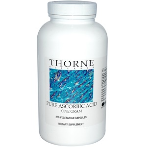 Thorne Research, Чистая аскорбиновая кислота, 250 капсул 