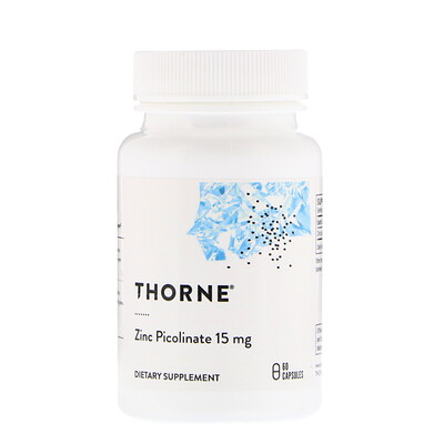 Thorne Research Пиколинат цинка, 15 мг, 60 капсул