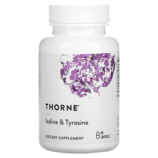 Thorne Research, Iode et tyrosine, 60 gélules végétales