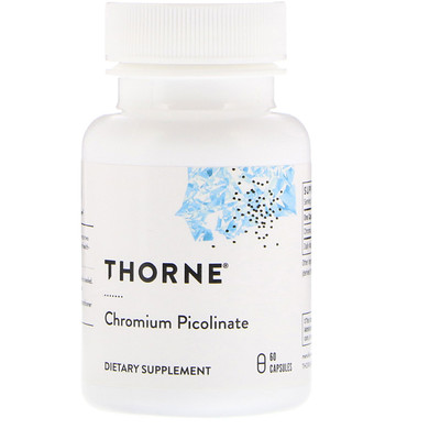 Thorne Research Пиколинат хрома, 60 капсул