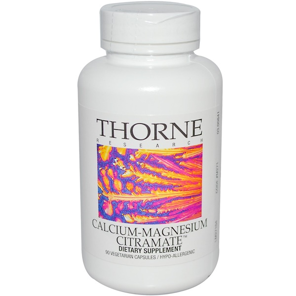 Thorne Research, CalciumMagnesium Citramate, 90 Veggie Caps iHerb