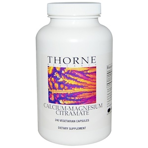 Отзывы о Торн Ресерч, Calcium-Magnesium Citramate, 240 Vegetarian Capsules