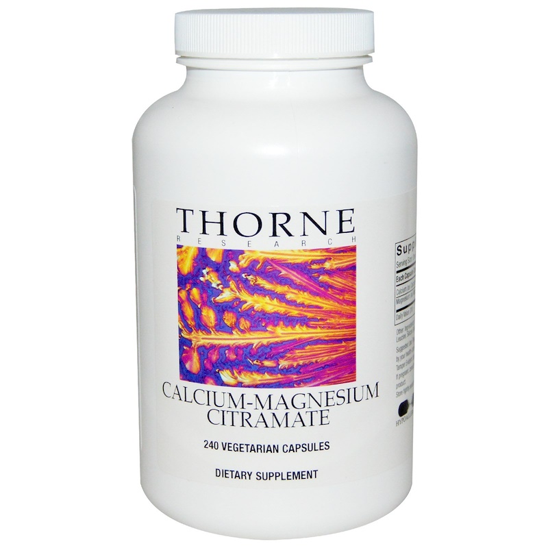 Thorne Research, CalciumMagnesium Citramate, 240 Vegetarian Capsules