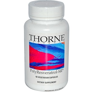 Thorne Research, PolyResveratrol-SR, ПолиРесвератрол 60 капсул
